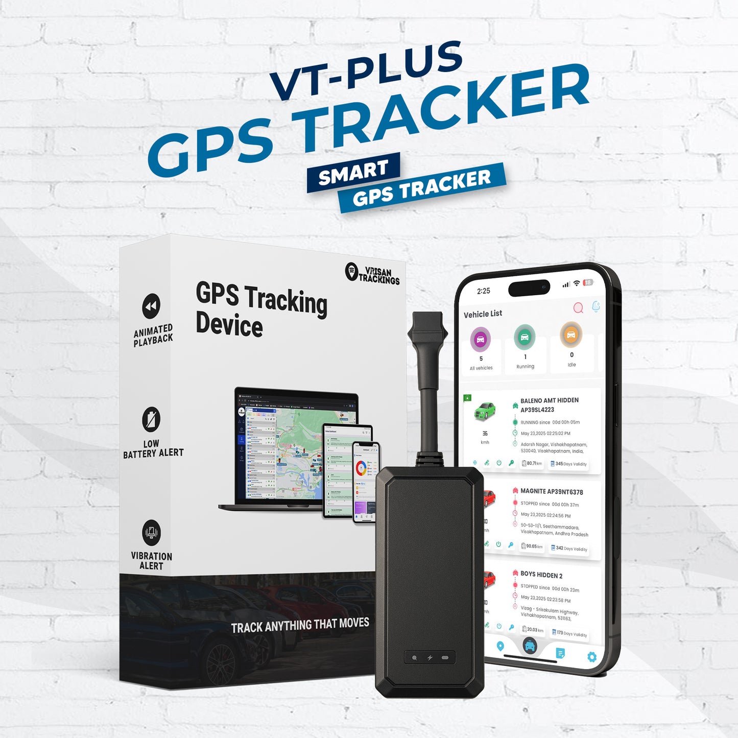 VT Plus – Smart Wired GPS Tracker (Cosmonavv App)