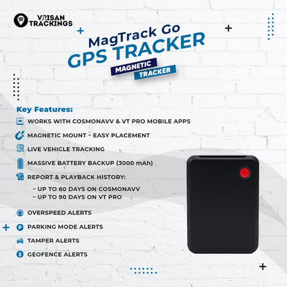 MagTrack Go – Sleek Magnetic GPS Tracker (3000 mAh Battery)
