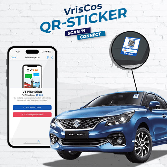 VrisCos QR-Sticker – Smart Emergency Contact System for Vehicles